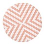 BOLERO - Tabourets de bar en rotin PE style parisien corail (lot de 2)