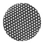 BOLERO - Tabourets de bar en rotin PE style parisien bois foncé noirs (lot de 2)