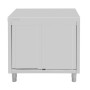 VOGUE - Meuble de rangement en acier inoxydable 900x900x600mm
