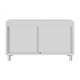 VOGUE - Meuble de rangement en acier inoxydable 900x1500x600mm