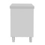 VOGUE - Meuble de rangement en acier inoxydable 900x1500x600mm