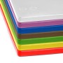 HYGIPLAS - Ensemble de 7 planches à découper antibactériennes basse densité 10mm