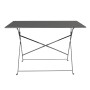 BOLERO - Table de terrasse pliable noire 1100 x 700mm