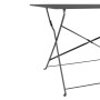 BOLERO - Table de terrasse pliable noire 1100 x 700mm