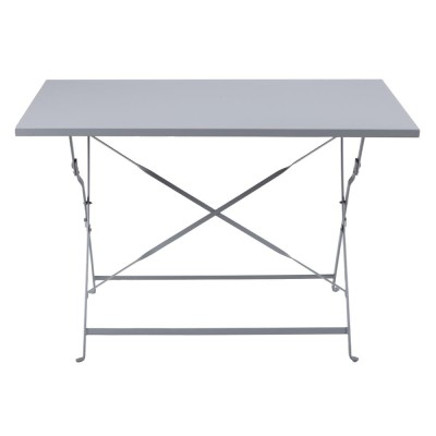 BOLERO - Table de terrasse pliable grise 1100 x 700mm