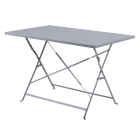 BOLERO - Table de terrasse pliable grise 1100 x 700mm