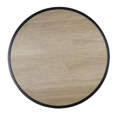 BOLERO - Table ronde d'extérieur Marston noire 700mm