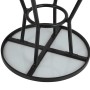BOLERO - Table ronde d'extérieur Marston noire 700mm
