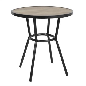 BOLERO - Table ronde d'extérieur Marston noire 700mm