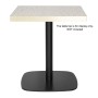 BOLERO - Pied de table en fonte noir 720x600mm