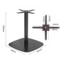 BOLERO - Pied de table en fonte noir 720x600mm