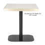 BOLERO - Pied de table en fonte noir 720x420x600mm