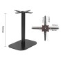 BOLERO - Pied de table en fonte noir 720x420x600mm