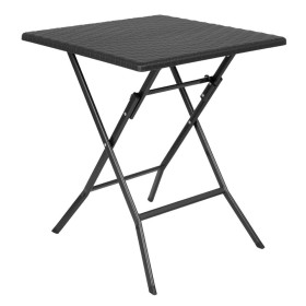 BOLERO - Table pliante carrée noire 620mm