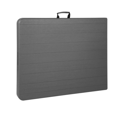 BOLERO - Table pliante rectangulaire effet rotin 1829mm