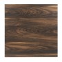 BOLERO - Table carrée complète effet bois foncé 700mm