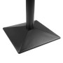 BOLERO - Table carrée complète effet pierre noire 700mm