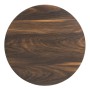 BOLERO - Table ronde complète effet bois foncé 600mm