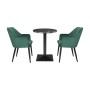 BOLERO - Table ronde complète effet pierre noire 600mm
