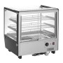 BUFFALO - Vitrine chauffante de comptoir carrée 120L