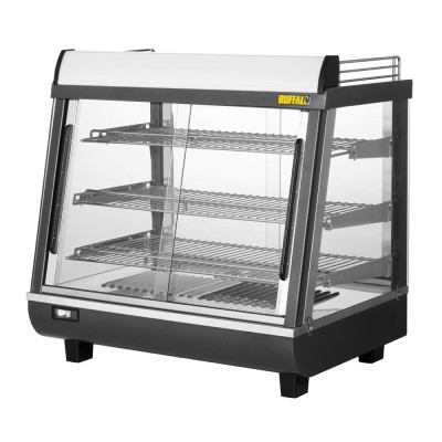 BUFFALO - Vitrine chauffante portes avant et arriere 96L