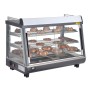 BUFFALO - Vitrine chauffante portes avant et arriere 136L