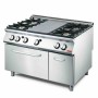 GASTRO M -  Plaque coup de feu avec 4 feux vifs avec four gaz et placard