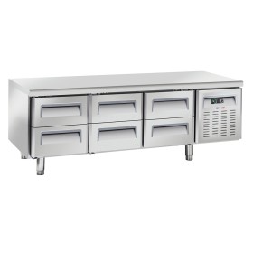 CASSELIN - Table réfrigérée positive 6 tiroirs GN 1/1 268 L
