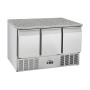 CASSELIN - Desserte réfrigérée 3 portes GN 1/1 dessus Granit