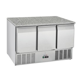 CASSELIN - Desserte réfrigérée 3 portes GN 1/1 dessus Granit