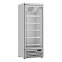 COMBISTEEL - Vitrine murale négative 1 porte en verre blanche 600 L