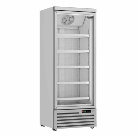 COMBISTEEL - Vitrine murale négative 1 porte en verre blanche 600 L