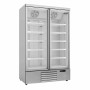 COMBISTEEL - Vitrine murale négative 2 portes en verre blanche 1000 L