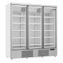 COMBISTEEL - Vitrine murale négative 3 portes en verre blanche 1450 L