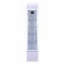 COMBISTEEL - Armoire froide positive 1 porte en verre étroit blanche 105 L