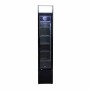 COMBISTEEL - Armoire froide positive 1 porte en verre étroit noire 105 L
