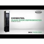 COMBISTEEL - Armoire froide positive 1 porte en verre étroit noire 105 L