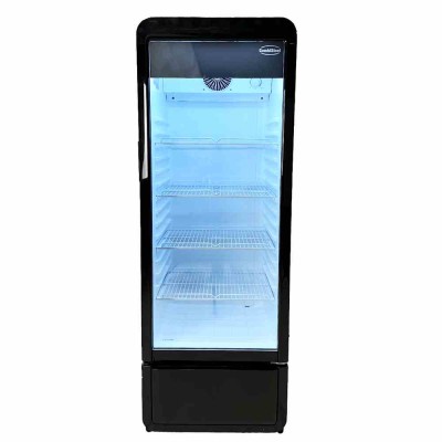 COMBISTEEL - Armoire froide positive 1 porte en verre noire 240 L
