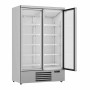 COMBISTEEL - Vitrine murale positive 2 porte en verre blanche 1000 L