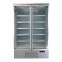COMBISTEEL - Vitrine murale positive 2 porte en verre blanche 1000 L