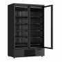 COMBISTEEL - Vitrine murale positive 2 porte en verre noire 1000 L