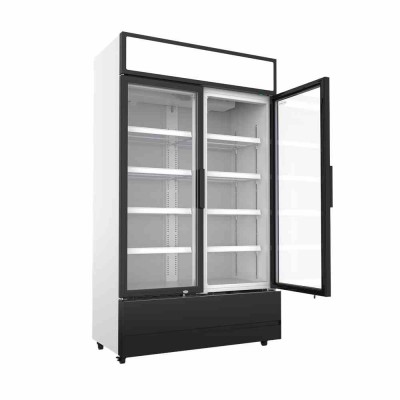 COMBISTEEL - Armoire froide positive 2 portes en verre 670 L