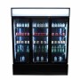 COMBISTEEL - Armoire froide positive 3 portes en verre noire 1065 L
