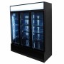 COMBISTEEL - Armoire froide positive 3 portes en verre noire 1065 L