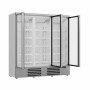 COMBISTEEL - Vitrine murale positive 3 portes en verre blanche 1530 L
