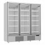 COMBISTEEL - Vitrine murale positive 3 portes en verre blanche 1530 L
