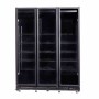 COMBISTEEL - Vitrine positive 3 portes en verre noire 1200 L