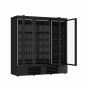 COMBISTEEL - Vitrine murale positive 3 portes en verre noire 1530 L