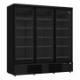COMBISTEEL - Vitrine murale positive 3 portes en verre noire 1530 L