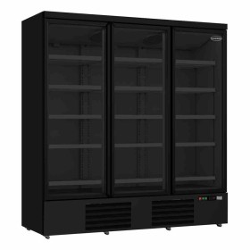 COMBISTEEL - Vitrine murale positive 3 portes en verre noire 1530 L